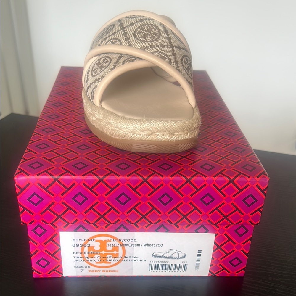 Tory Burch Women's Cream Slide Sandals